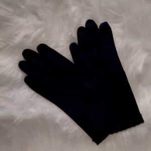Vtg short black gloves cosplay Halloween